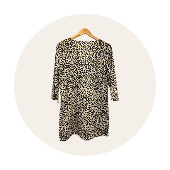 J. Crew Leopard Tassel Dress NWT (S) - Picture 2 of 4